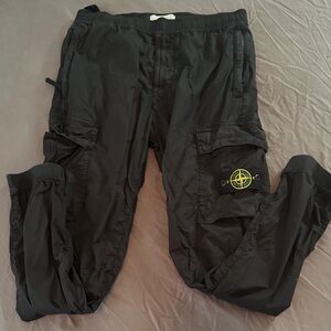 Stone Island Black Cargo Pants